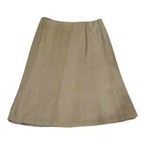 Talbots luxury 100 % camel hair tan size 14 petite skirt.